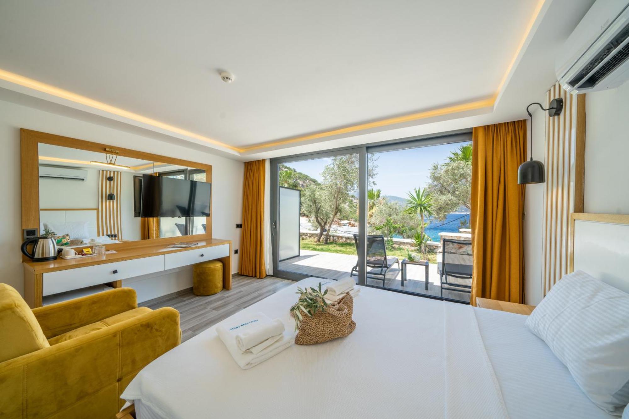Kalkan Beach Park Hotel 卡斯 外观 照片