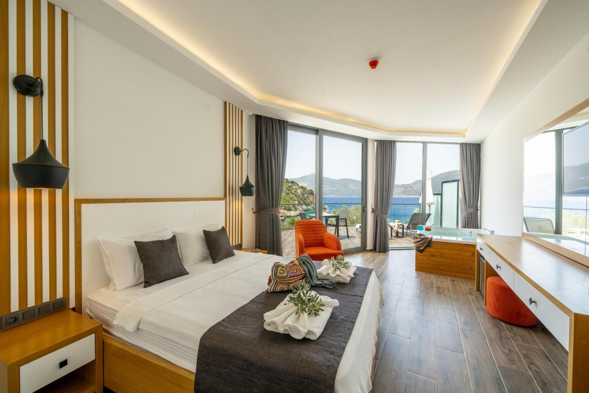 Kalkan Beach Park Hotel 卡斯 外观 照片