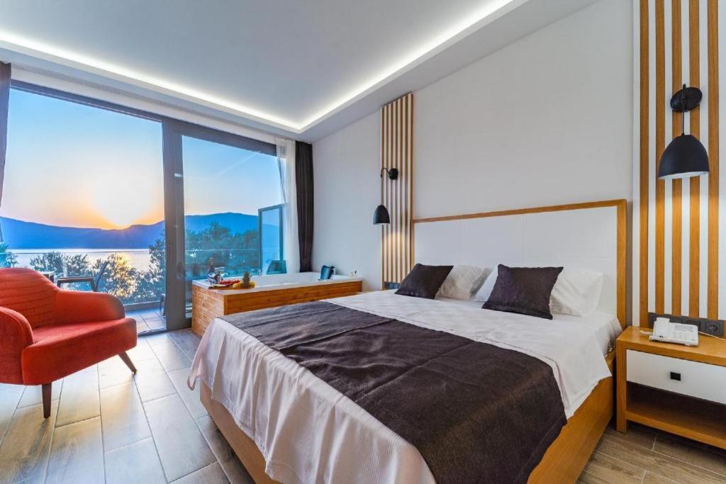 Kalkan Beach Park Hotel 卡斯 外观 照片
